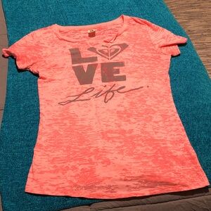 Roxy Coral Love Life Tee